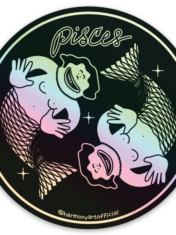 Pisces sticker for wholesale by Harmony Art Shop
