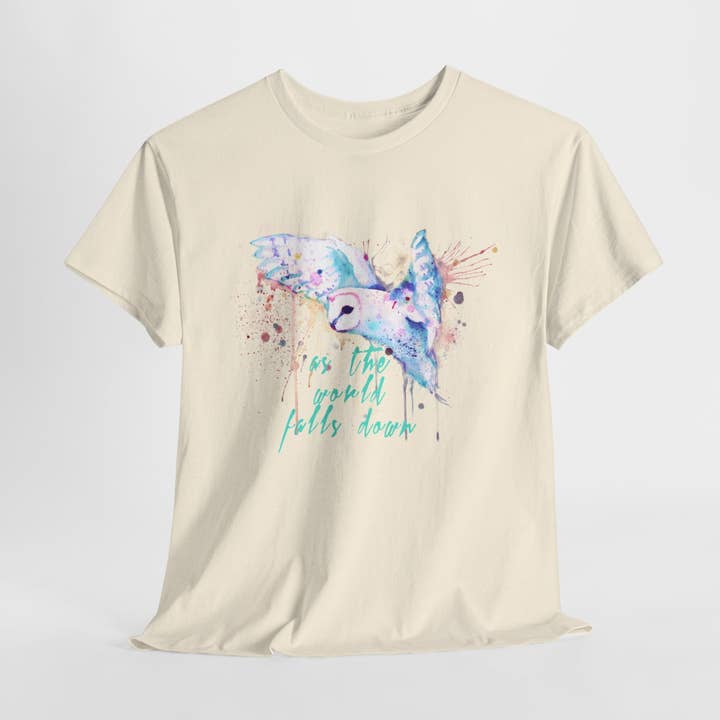 Regnbågsugla (Goblin-variant) Unisex T-shirt i tung bomull för wholesale av LVB Art