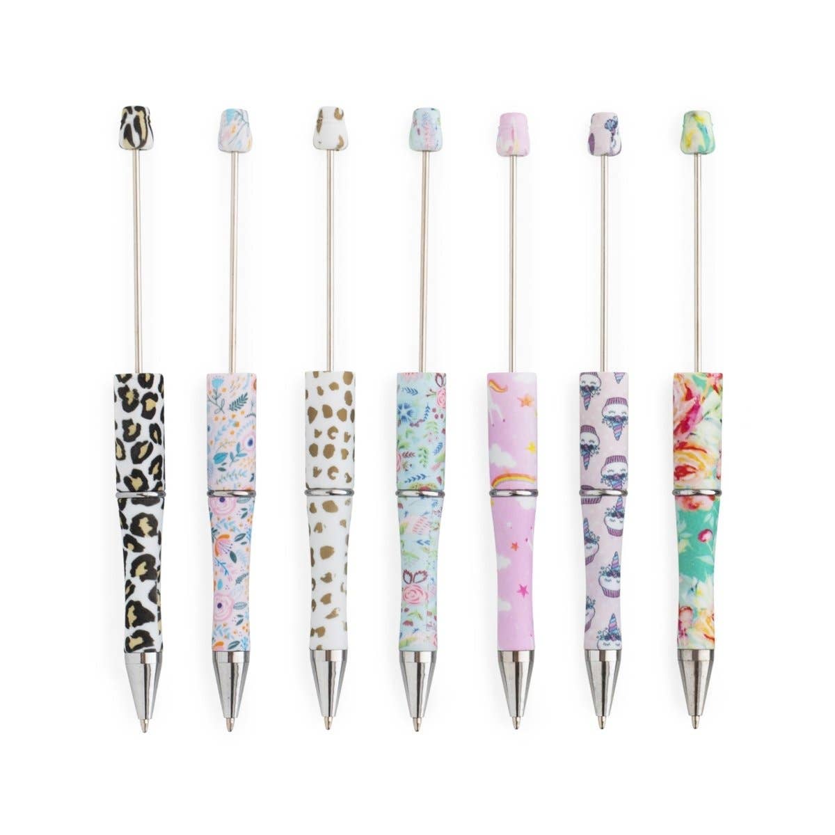 Cara & Co Silicone Craft Supply - Wholesale Pen - Beadable Plastic Printed Pens13