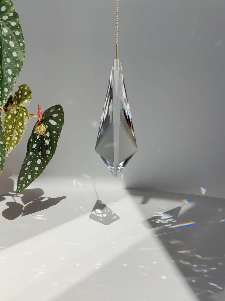 CRYSTAL • Large crystal suncatcher | Intense effect for wholesale by Atelier Intuitive