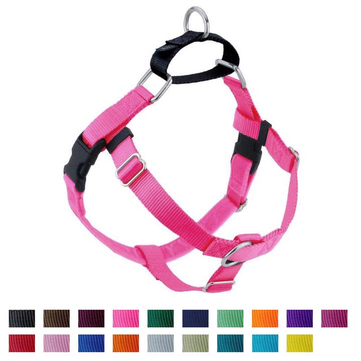 Hot Pink Freedom No-Pull Dog Harness Only for wholesale by 2 Hounds Design