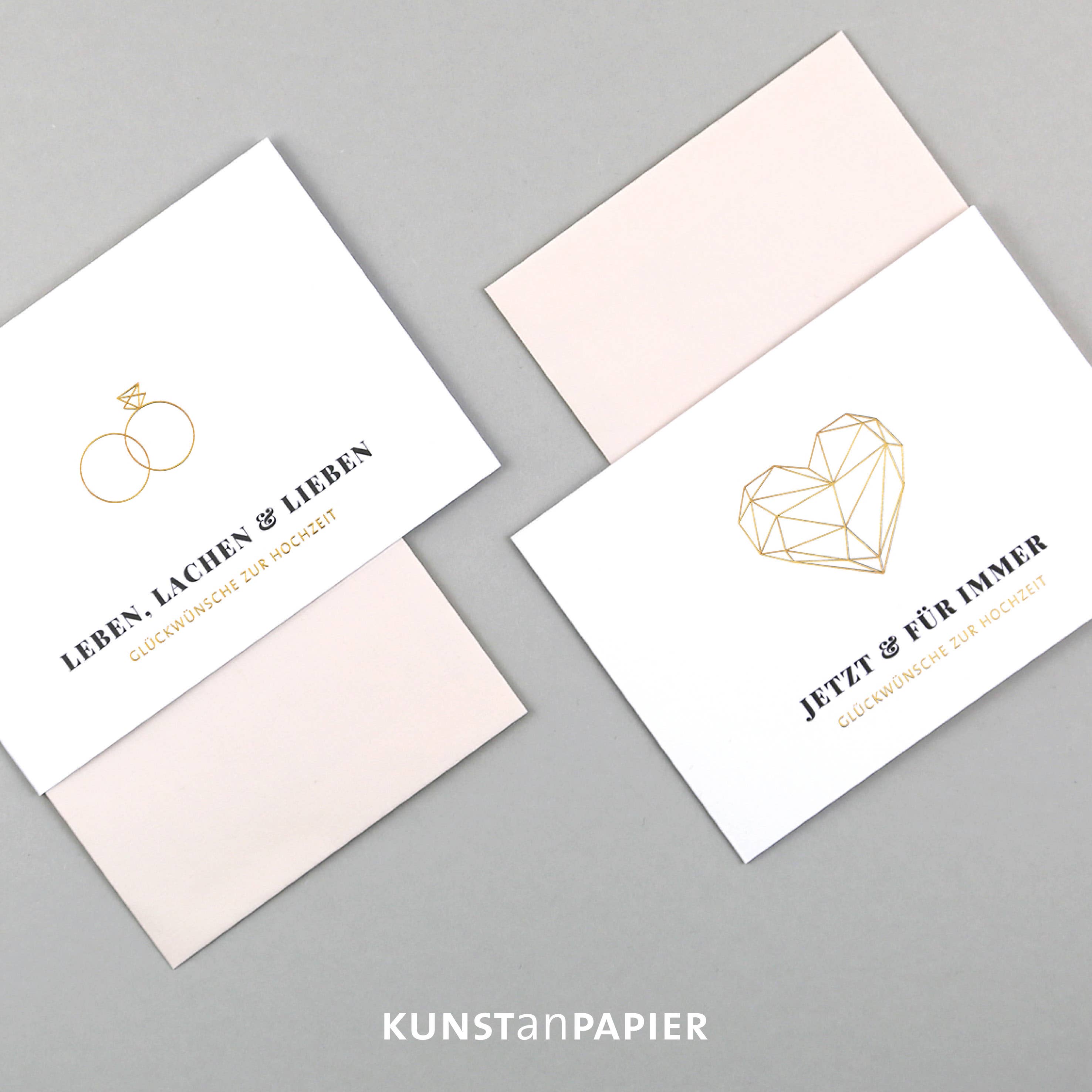 Kunst an Papier - Vendita all'ingrosso Partecipazioni di nozze - Biglietto di nozze Liv Ring4