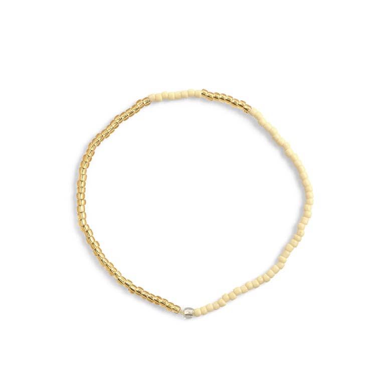 ByBazz – wholesale Beaded bracelet – Armband Gold and Glow3