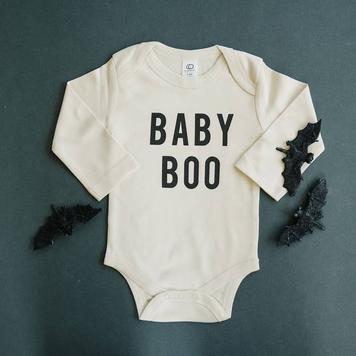 Urban Baby Co. - Wholesale Bodysuit (Non-Footed) - Baby - Baby Boo Halloween Organic Baby Onesie