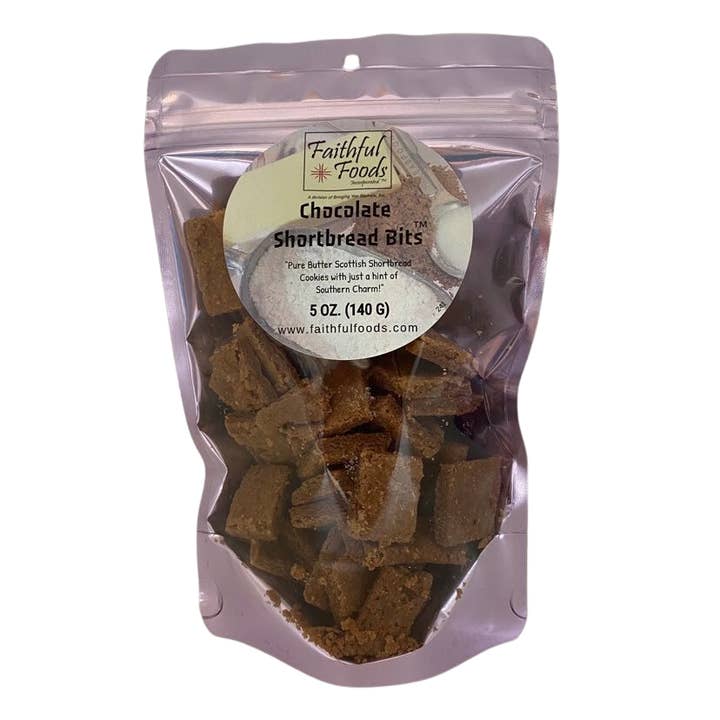 Chocolate Shortbread Bits for wholesale by Faithful Foods Inc.