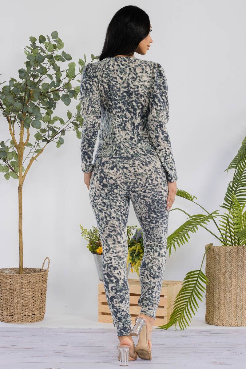 H&H Fashion Inc. - Vendita all'ingrosso Completo top e pantaloni (NON loungewear) - Donna - HH668R1-CAMO - Set 2 pezzi: Top e Jogger9