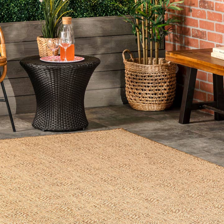Beige Chandler Elegant Indoor/Outdoor Area Rug for wholesale on Faire7
