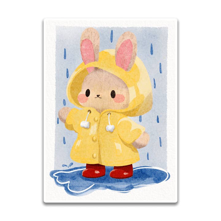Rainy Day Bunny Sticker for wholesale by Stick With Finn