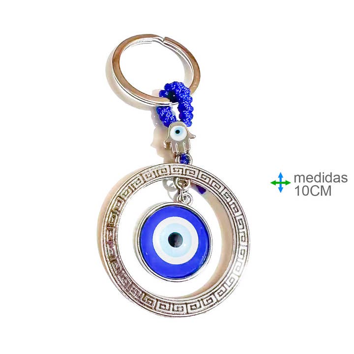 Porta Chaves Olho Turco 10cm (12unid) por atacado de Esoterica Arte