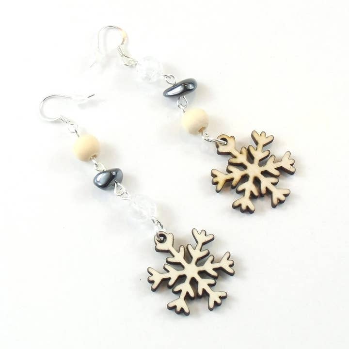 Snowflake oorbellen voor wholesale door Daffodil