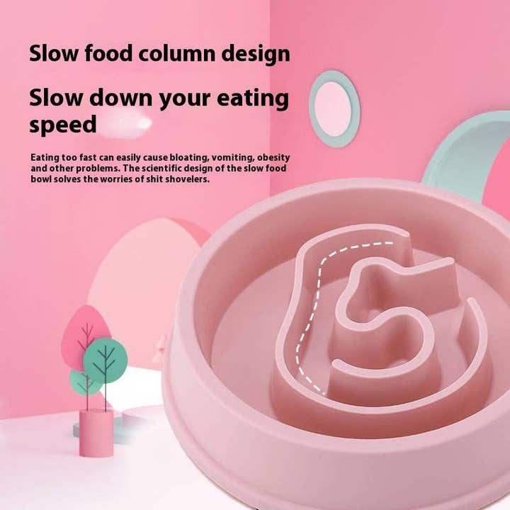PAWPAWwholesale - Wholesale Pet Bowl - Cat/Dog - Slow Feed Medium-Large Dog Bowl Anti-Choke_CWMM51691