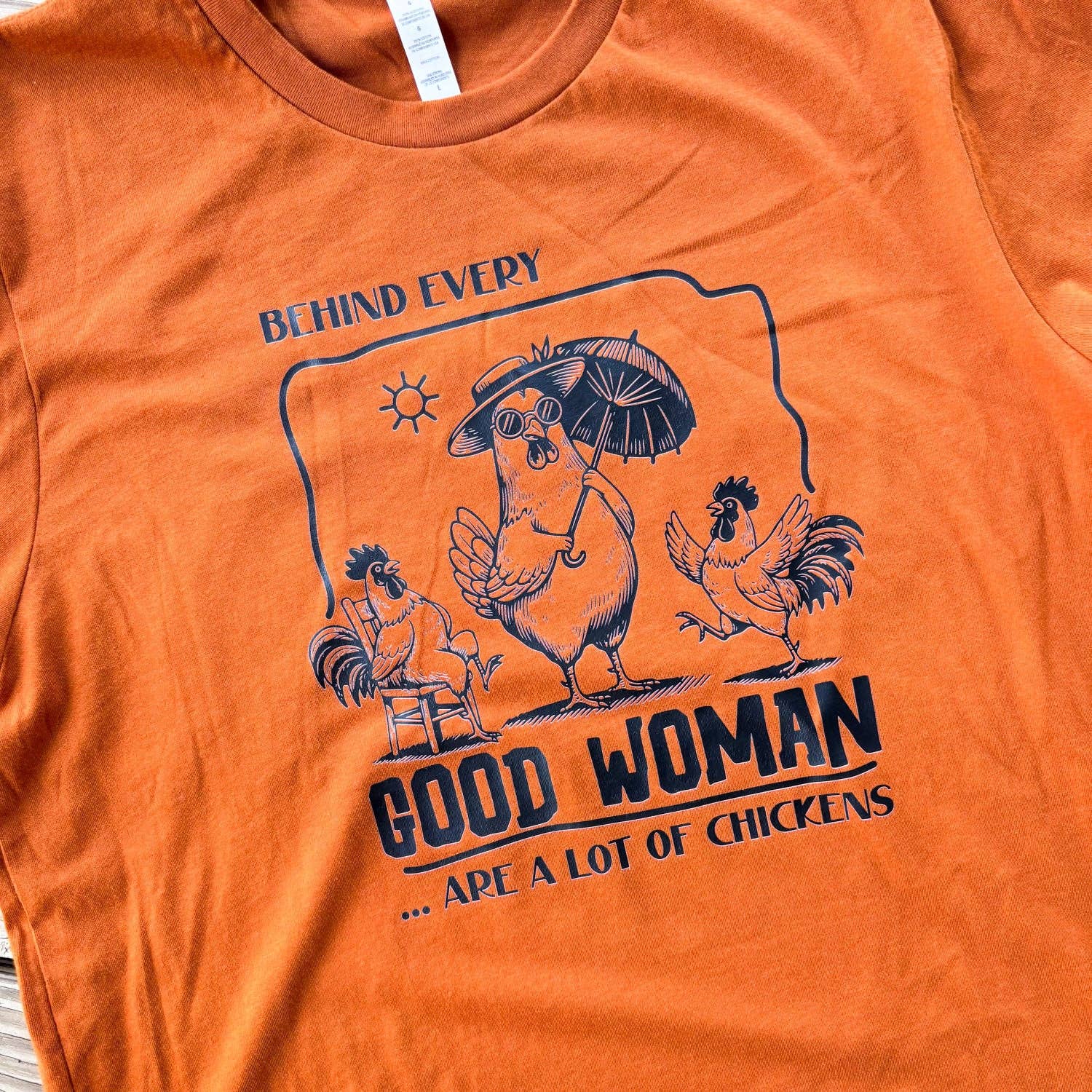 The Chicken Bawks - Wholesale Screen Printed T-Shirt - Unisex - Good Woman4