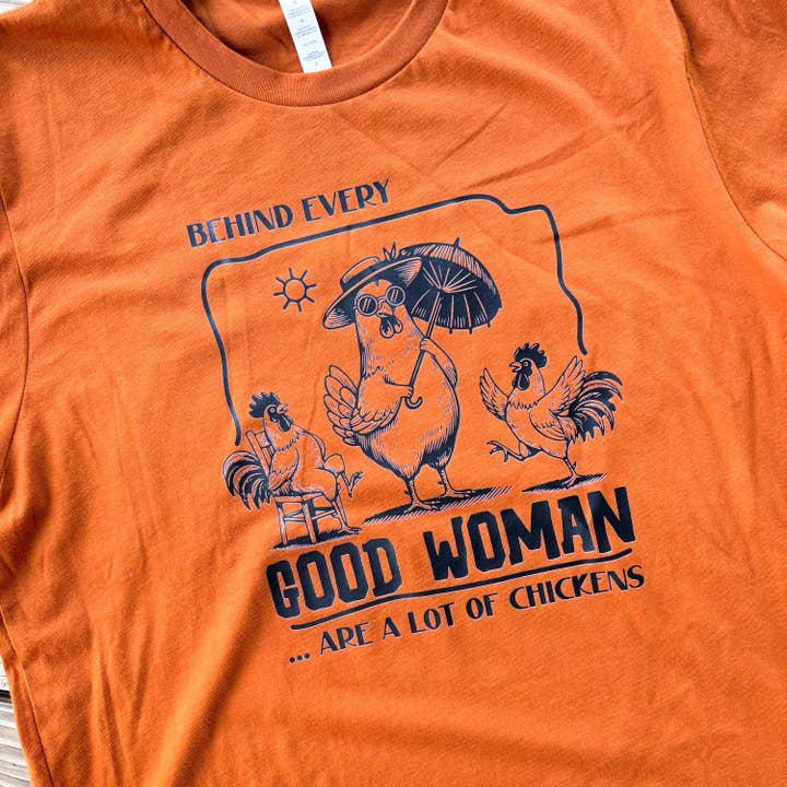 The Chicken Bawks - Wholesale Screen Printed T-Shirt - Unisex - Good Woman4
