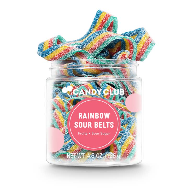 Rainbow Sour Belts  for wholesale by Candy Club