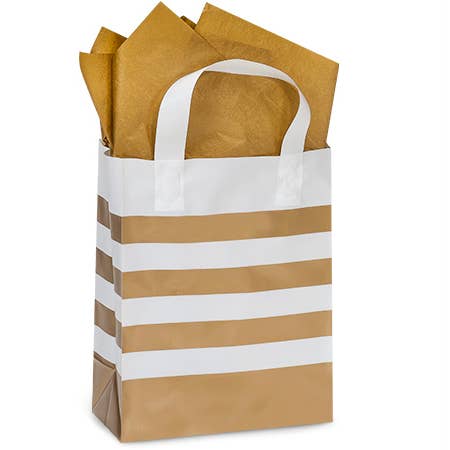Nashville Wraps - Wholesale Gift Bag - Bold Stripe Plastic Gift Bags