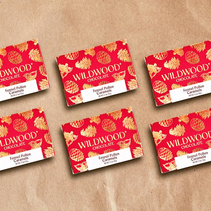 Wildwood Chocolate - Wholesale Caramel - Fennel Pollen Caramel - Small Box Case