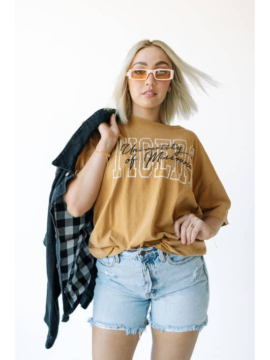 VEGASGOLD Missouri Owens Outline Oversized Band Tee for wholesale on Faire
