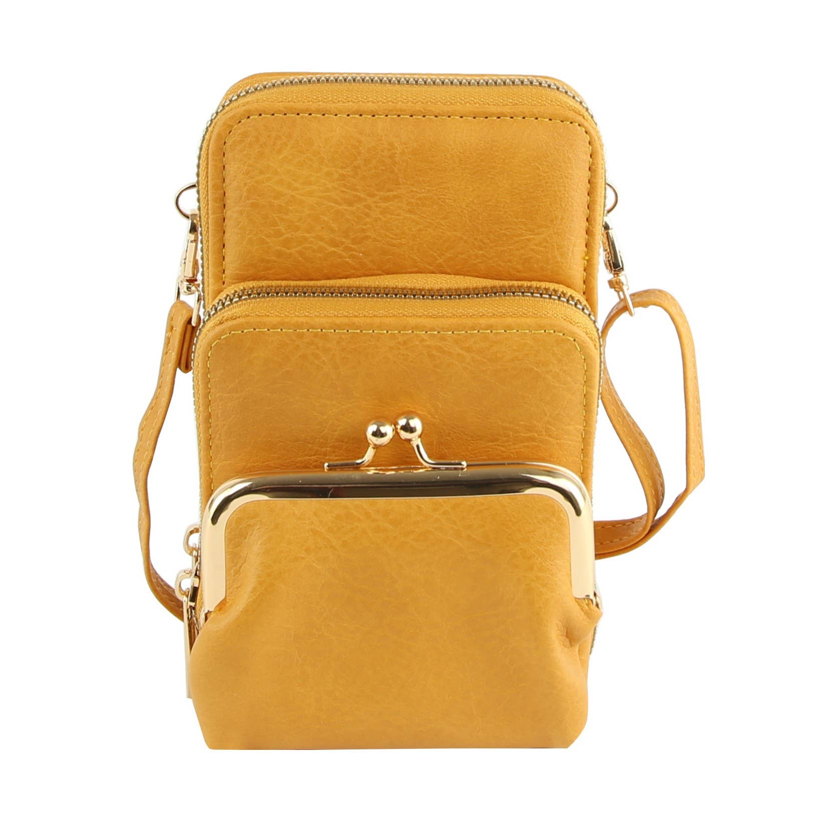 Handbag Factory Corp - Wholesale Crossbody Bag - Women's - Small Crossbody for Women Double Zip Adjustable Strap Over t12