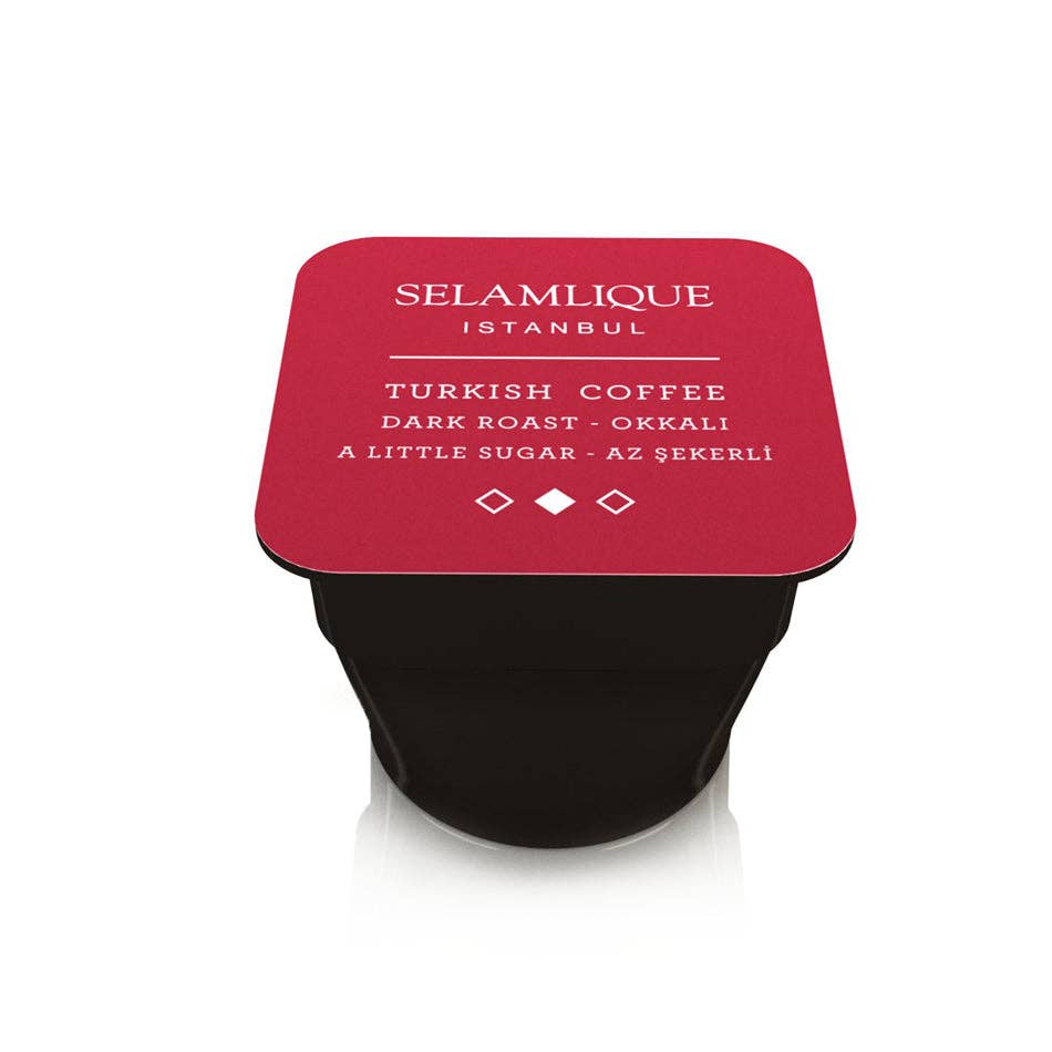 Aladdin - Vente Cafés/expressos instantanés - Capsules de café turc Selamlique Dark Roast - Capsules à usage unique - 7 g / 0,24 oz - Pack de 101