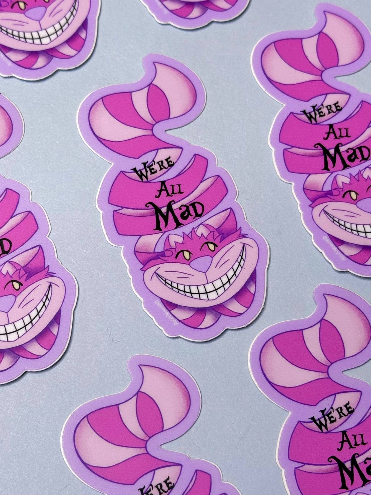 Alicia's Wonderland - Wholesale Sticker - Mad Cat Wonderland Sticker | 3" Waterproof Sticker2
