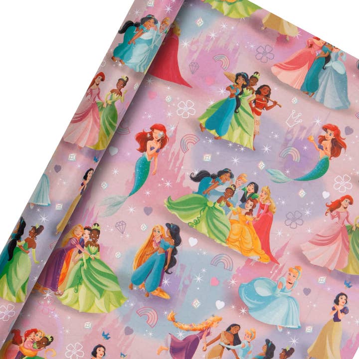 2M Wrapping Paper Roll - Disney Princesses Design for wholesale by Hallmark
