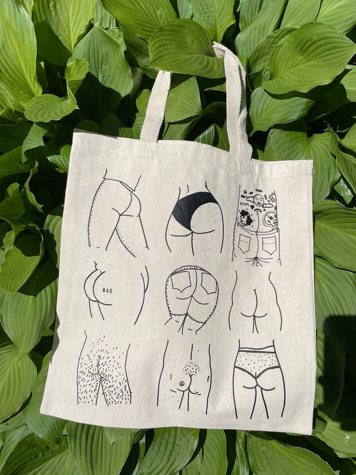 Booty Tote for wholesale by RADillustrates