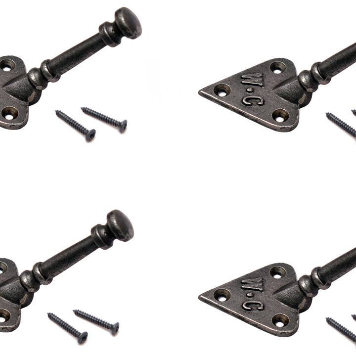 Alza - Wholesale Wall Hook - Cast Iron Wall Coat Hook Single W.C. Arts & Craft4