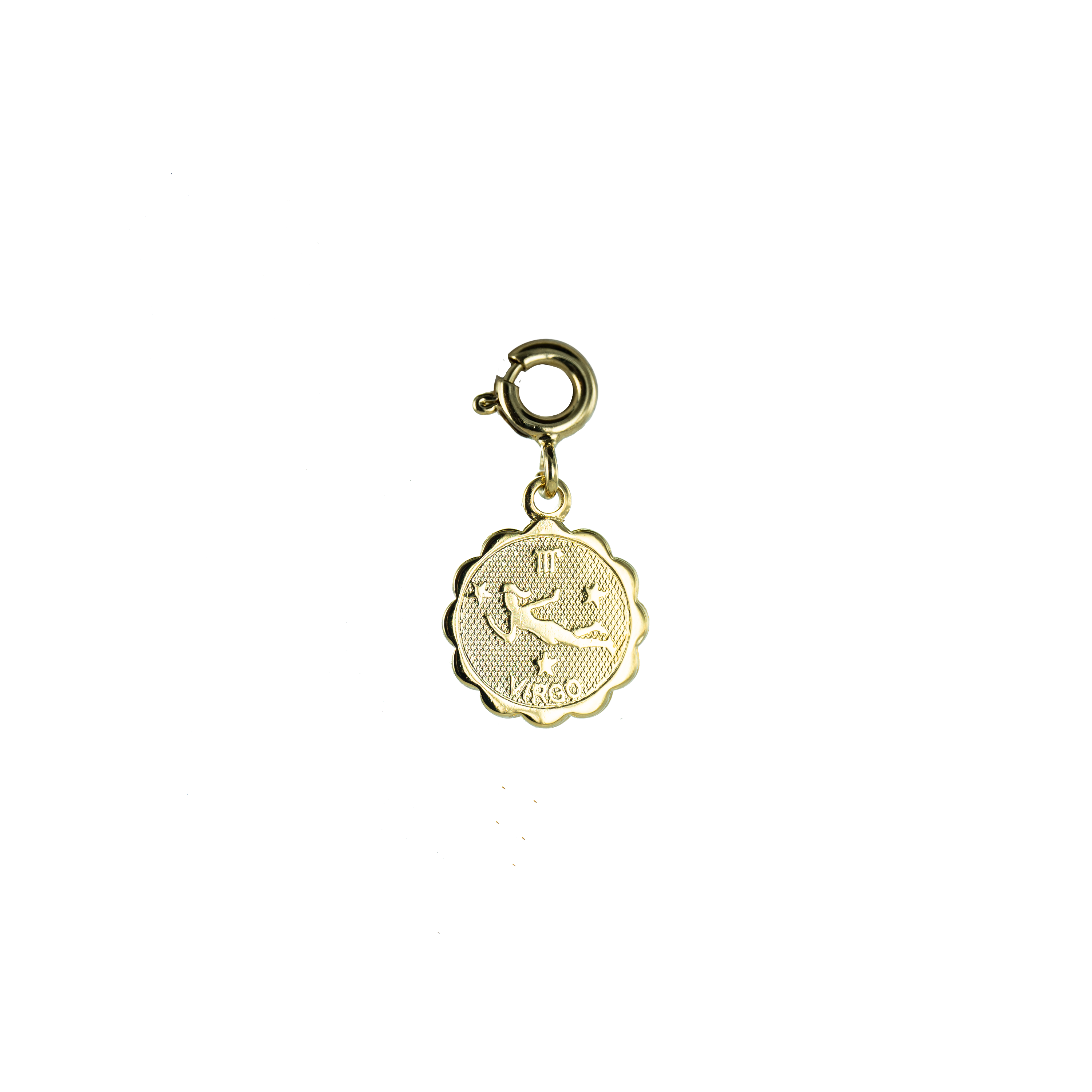 Bijoux Fabrication Française - Wholesale Individual Charm/Pendant - Removable Medal/Charm - 18K Gold - Astrological Sign10