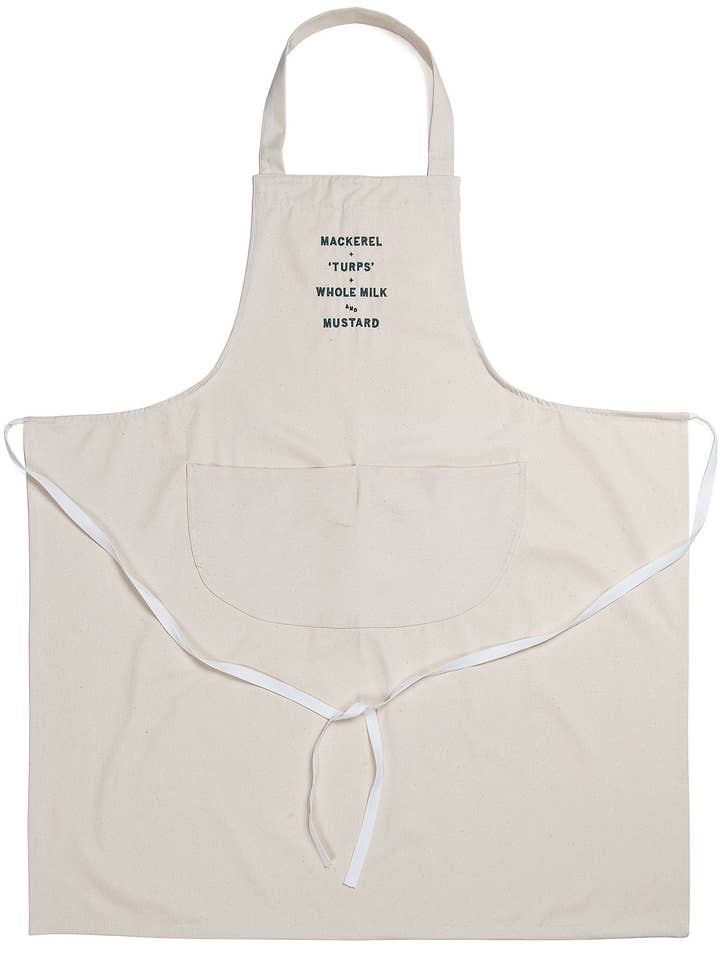 House of Voltaire 'Ingredients' Apron for wholesale by House of Voltaire