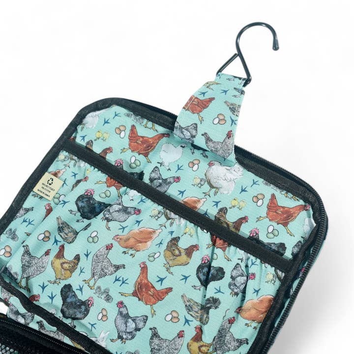 Sipsey Wilder - Wholesale Toiletry Bag - Women's - Hen Party (Chickens) Travel Organizer Case 4