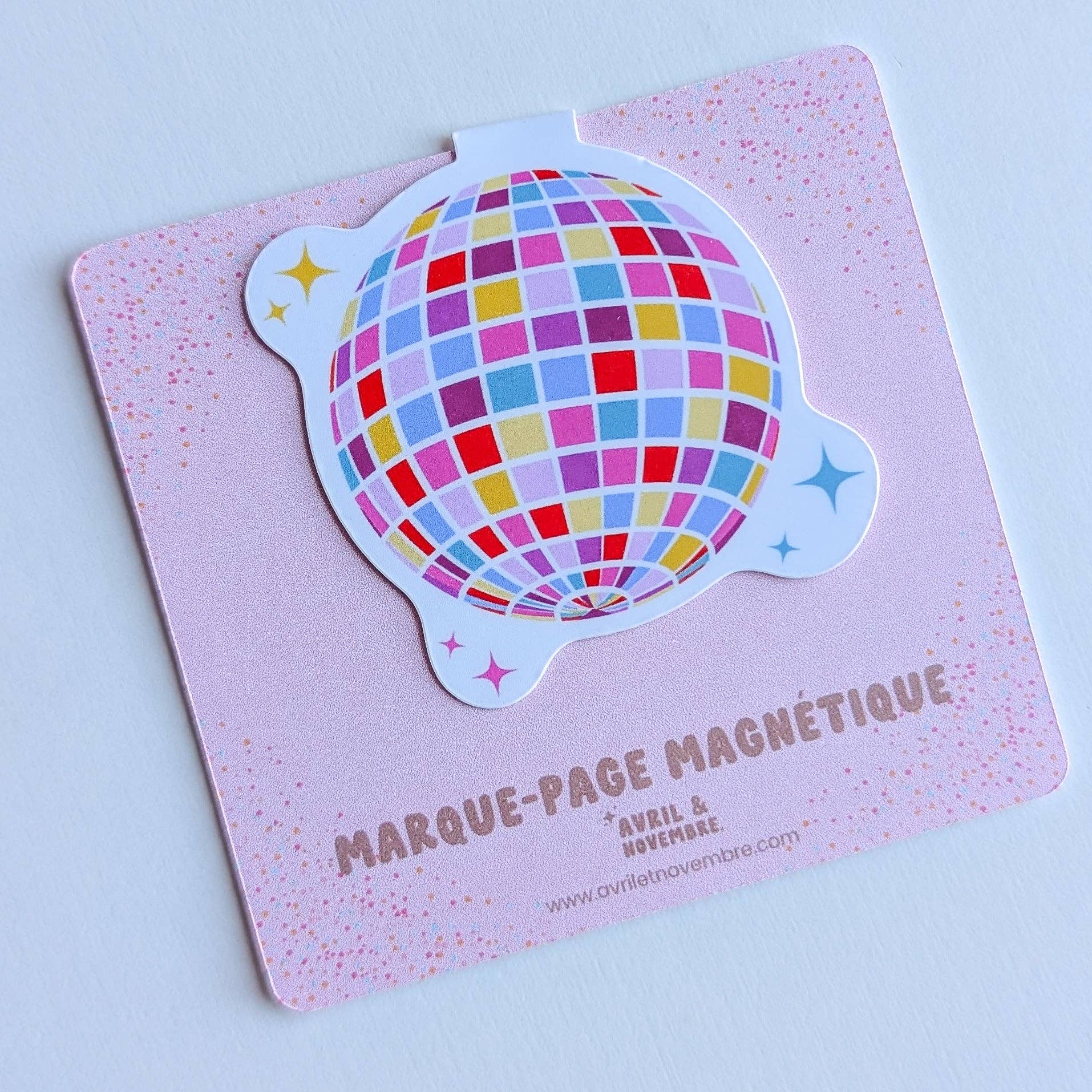 Avril & Novembre - Wholesale Bookmark - Magnetic Bookmark – Disco Ball3