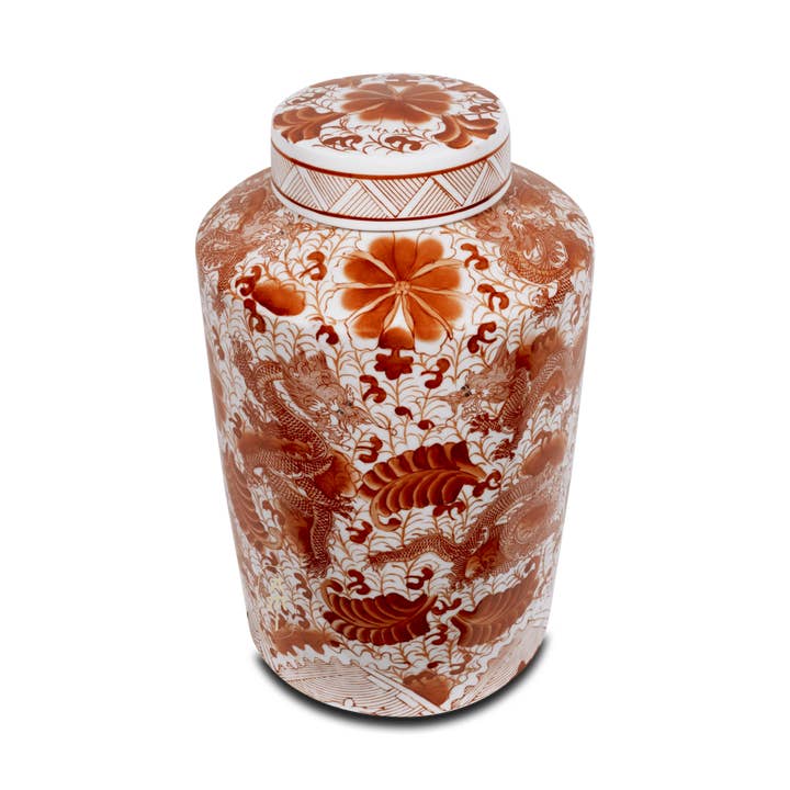 Asian Mix Interior - Wholesale Vase - Red dragon pot L4