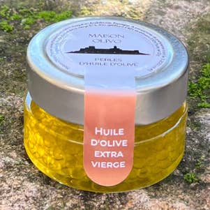 Perles d’huile d’olive 50g - Huile d’olive extra vierge pour la vente par Maison Olivo