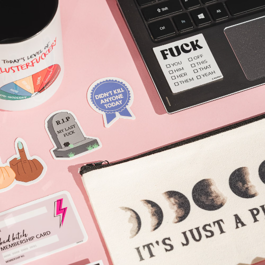 SHEWOLF Designs - Wholesale Sticker - Sticker: Geriatric Millennial Ribbon Award Nostalgic 90s2