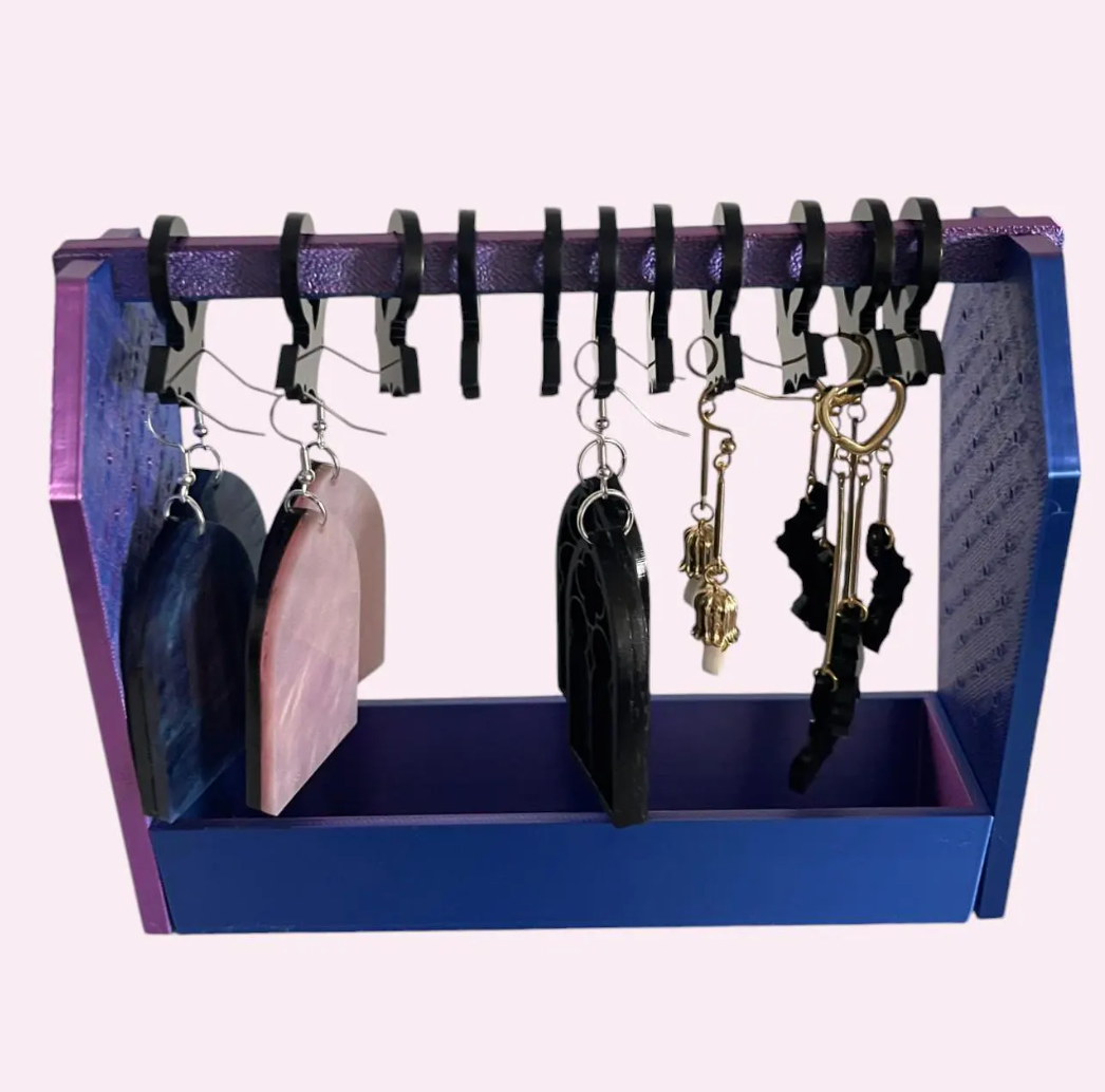 Cherry Moonlight Co – wholesale Jewellery stand & display – Gothic Earring Stand Coffin Wardrobe4