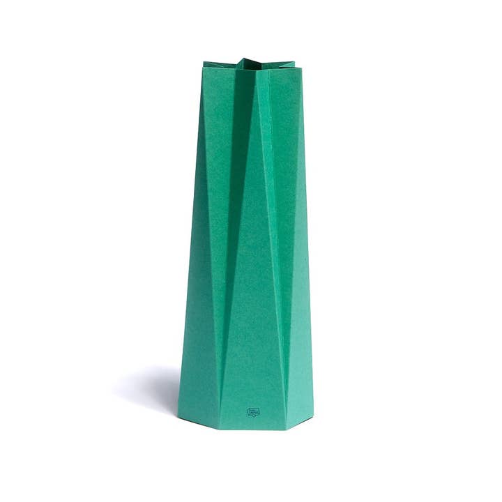 Card & Vase in One - Large - Lucky Green for wholesale by Happy Whatever