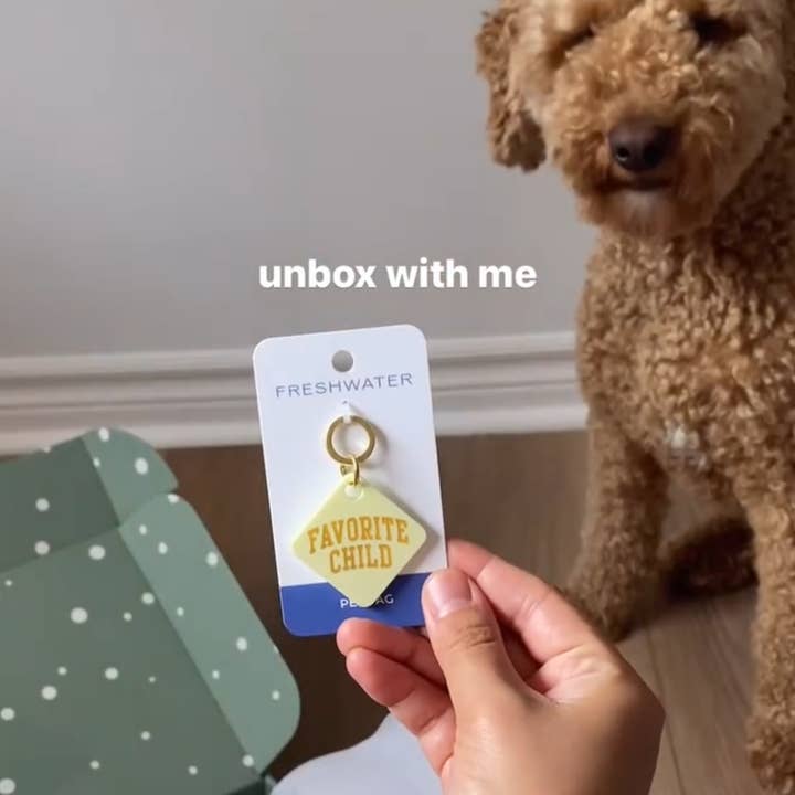 Freshwater Curated Goods - Wholesale Pet Identification Tag - Cat/Dog - Favorite Child Pet Tag4