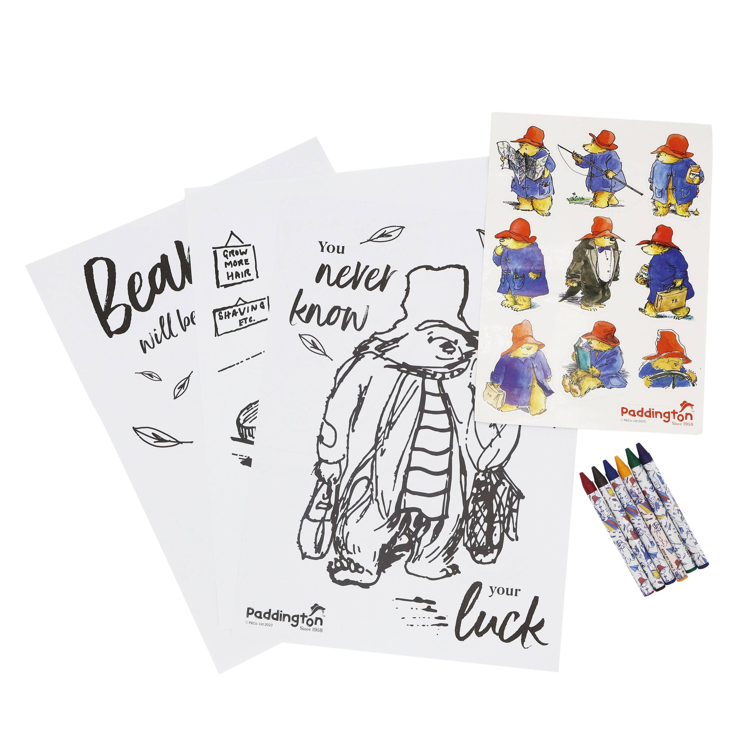 Robert Frederick Ltd – wholesale Colouring and activity book – kids and baby – Paddington Children's Colouring Set - Includes Crayons and Stickers1