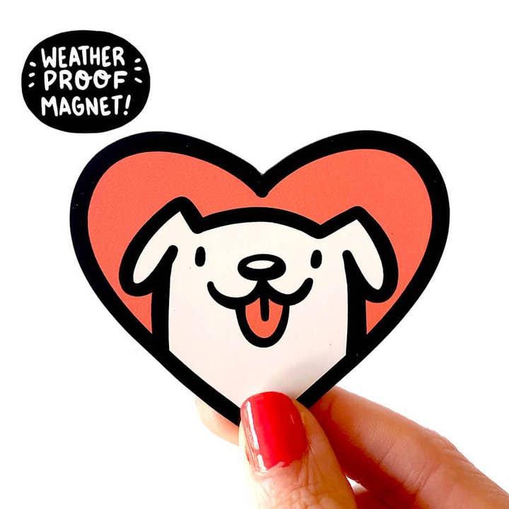 Shop Emily M - Wholesale Magnet - Dog Heart Weatherproof Magnet