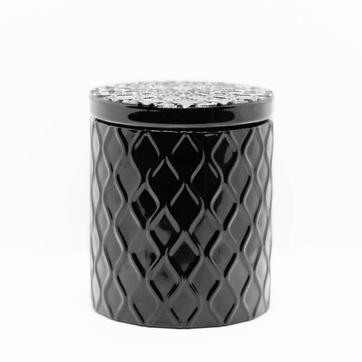 Smell Me Candle Co. – Vela em jarro/copo por atacado – Vela em Frasco de Cera de Soja Orgânica com Acabamento Preto Brilhante Lovelace3