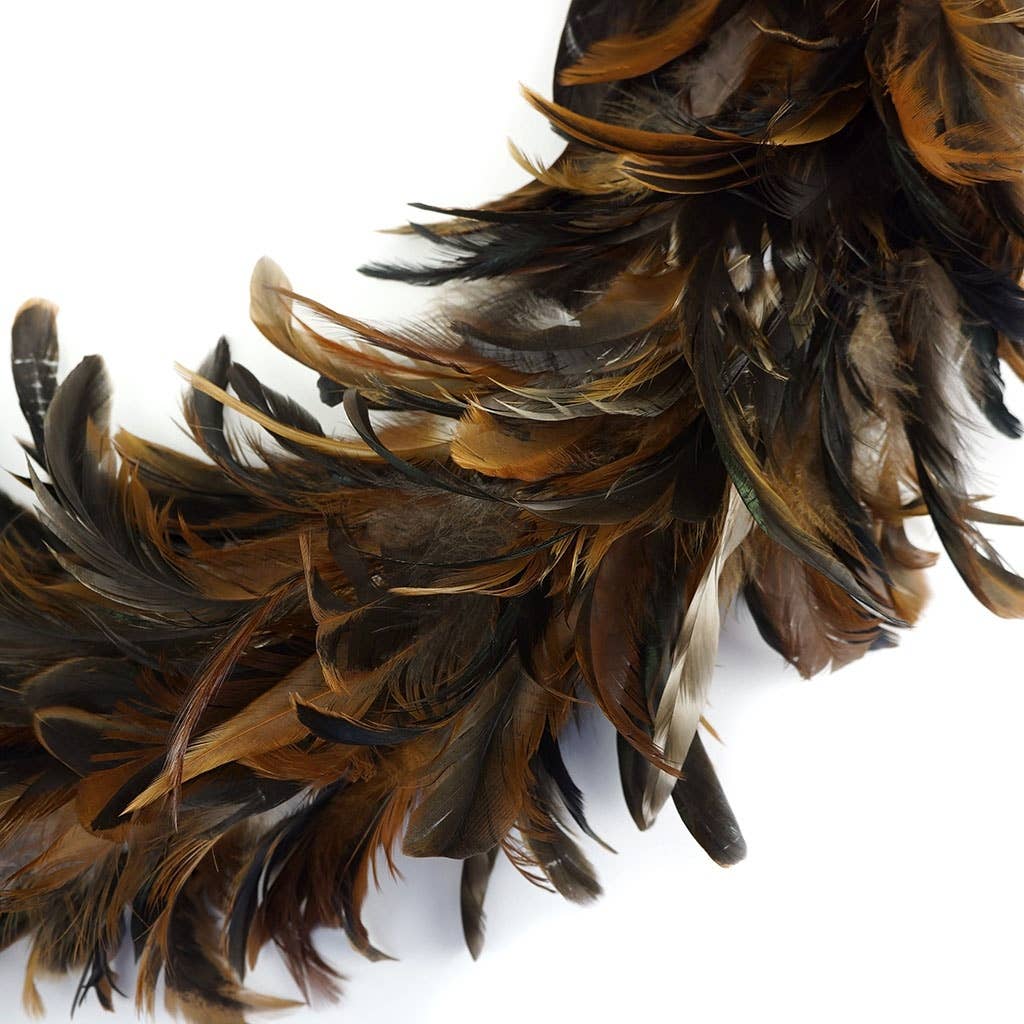 Zucker Feather Products - Wholesale Feathers - Schlappen Feather Wreath - Natural5