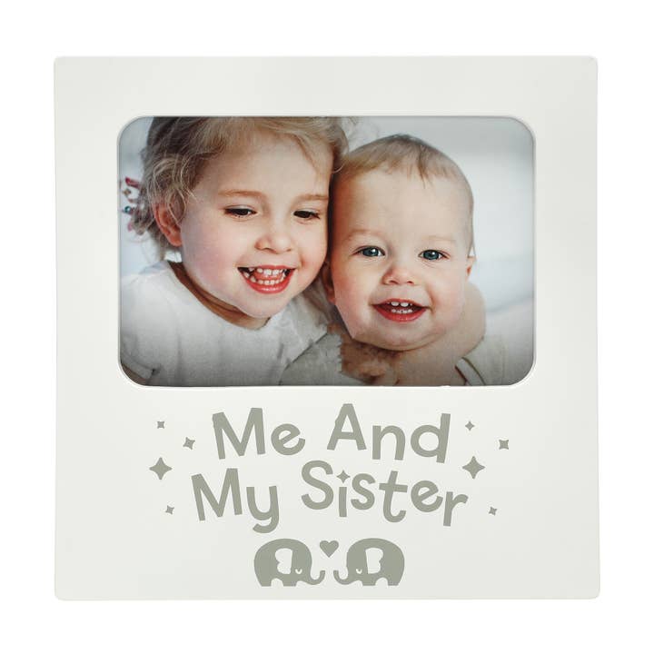 Me and My Sister Picture Frame, Elephants for wholesale by Kate & Milo