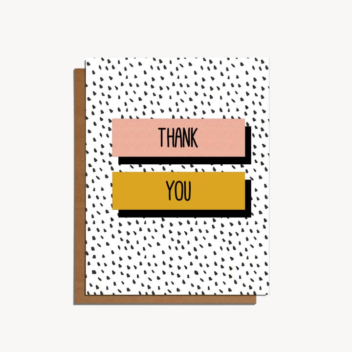 Tarjeta de agradecimiento manchada moderna para venta al por mayor de Agape & Grace