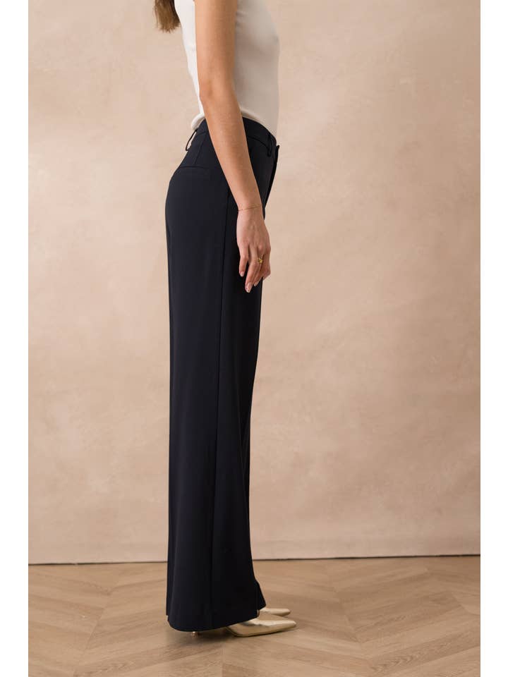 Attentif Paris - Venta al por mayor Pantalón de vestir - Mujer - Pantalones de pierna ancha a medida Heather22