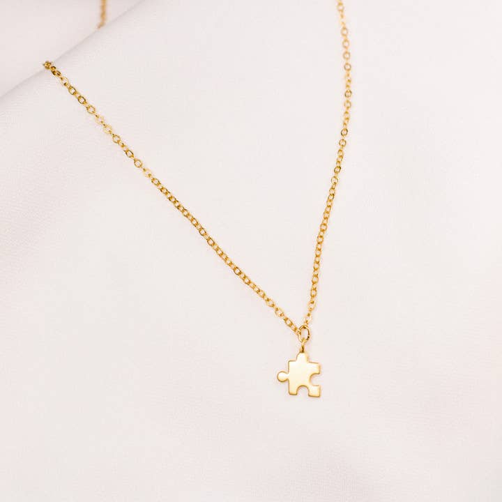 Puzzel Vergoldete Halskette für den Großhandel von Abba + Nim