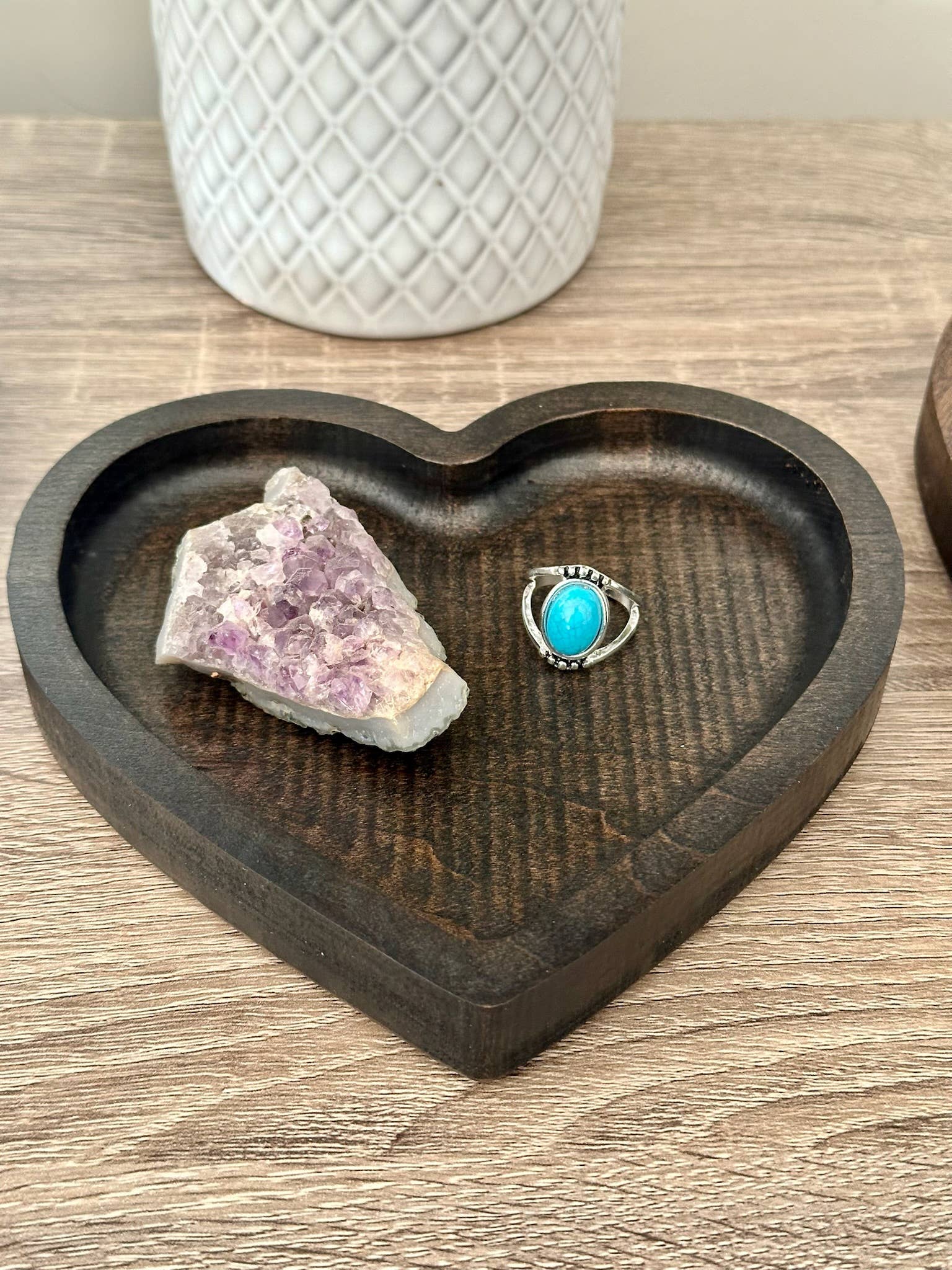 Third Eye Creation Company - Wholesale Decorative Tray - Valentine’s Heart Tray, Wooden Jewelry Dish, Gift for Her2