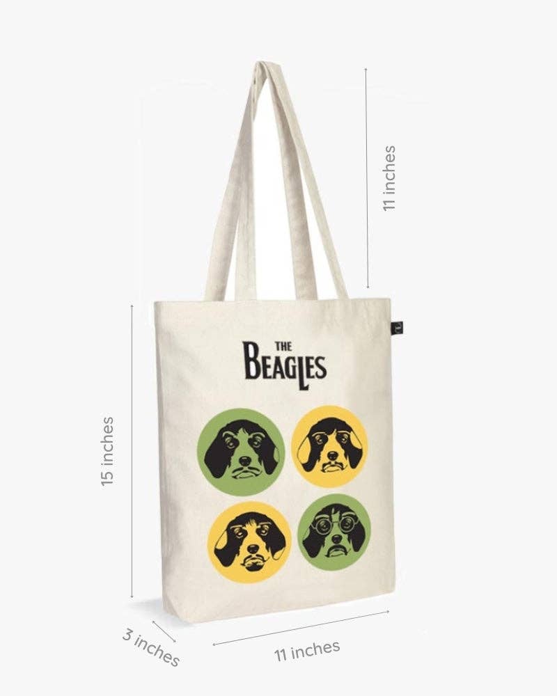 Ecoright - Wholesale Tote Bag - Unisex - Zipper Tote Bag - The Beagles2