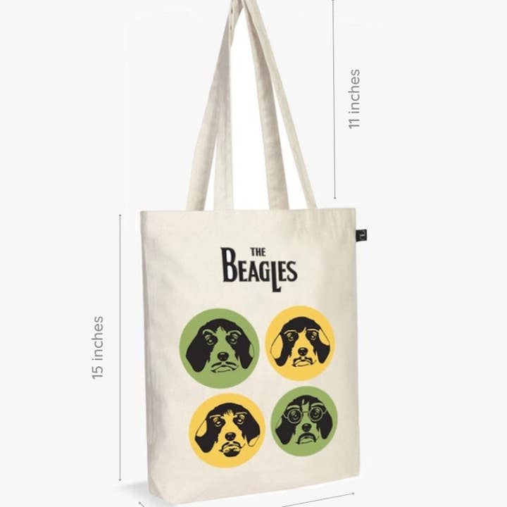 Ecoright - Wholesale Tote Bag - Unisex - Zipper Tote Bag - The Beagles2