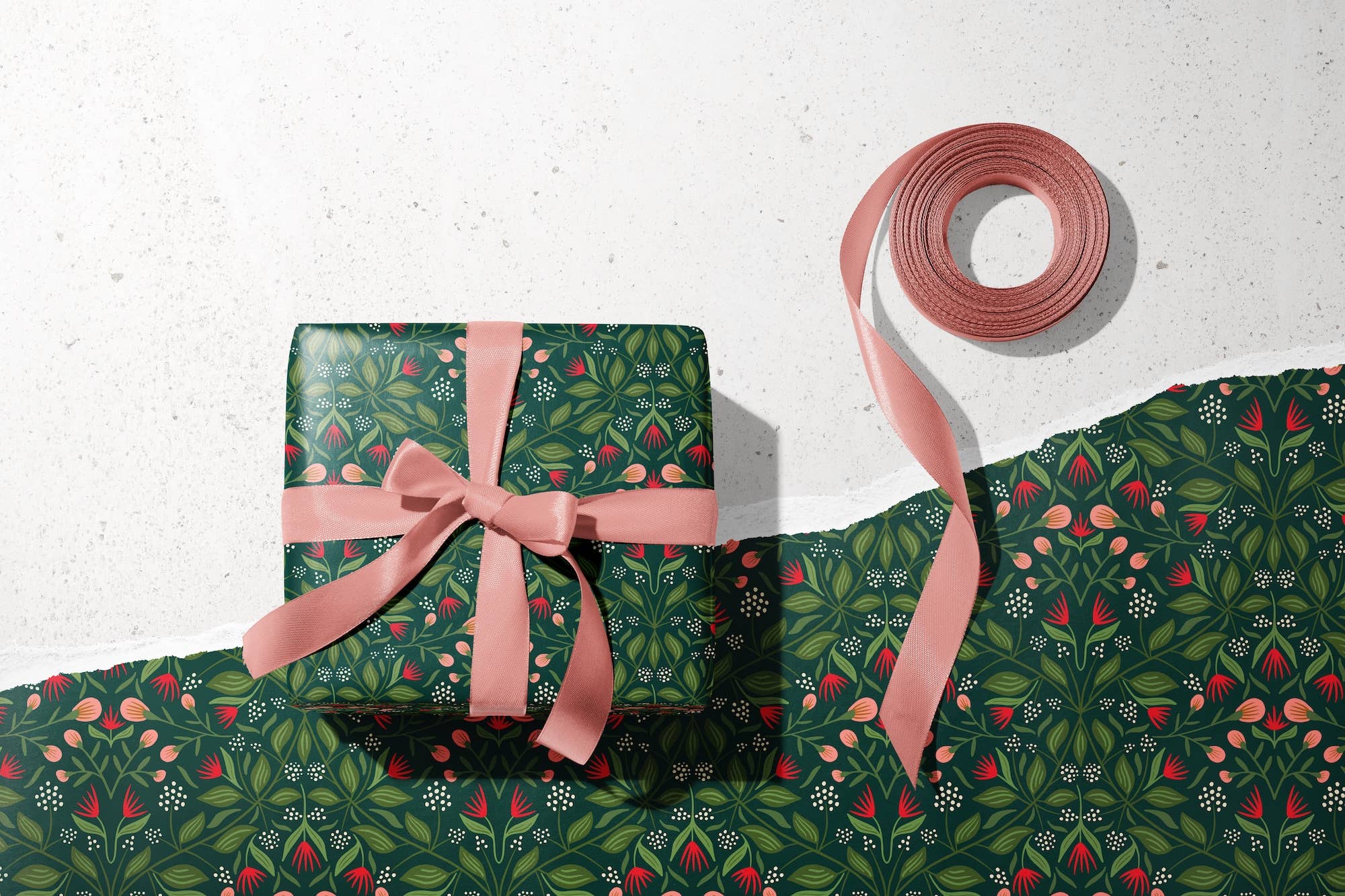 Rebecca Jane Woolbright - Wholesale Wrapping Paper Roll - Camden Winter Wrapping Paper – Holiday Gift Wrap (2 Sheets)4