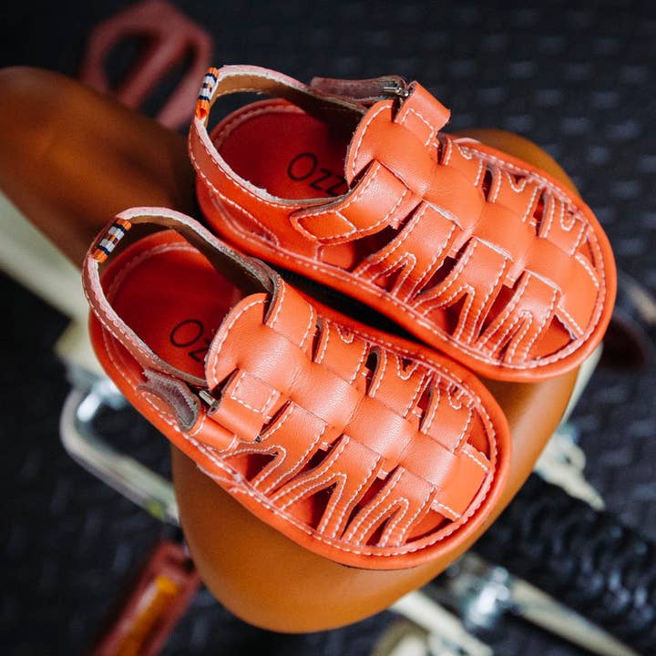 Closed-toed Sandals for Kids- Flexible Sole- Vintage Style for wholesale by Ozznek Children’s Footwear & Apparel Brand